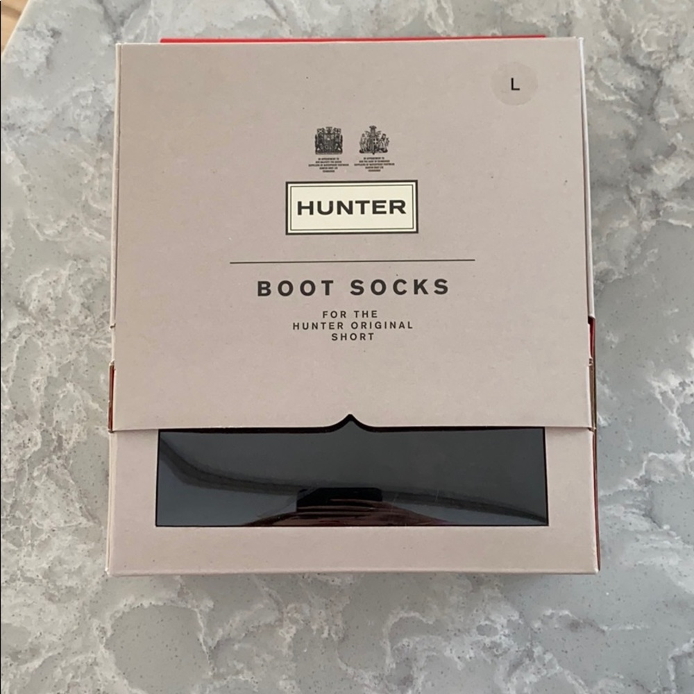 Brand New Black Knit Hunter Boot Socks!